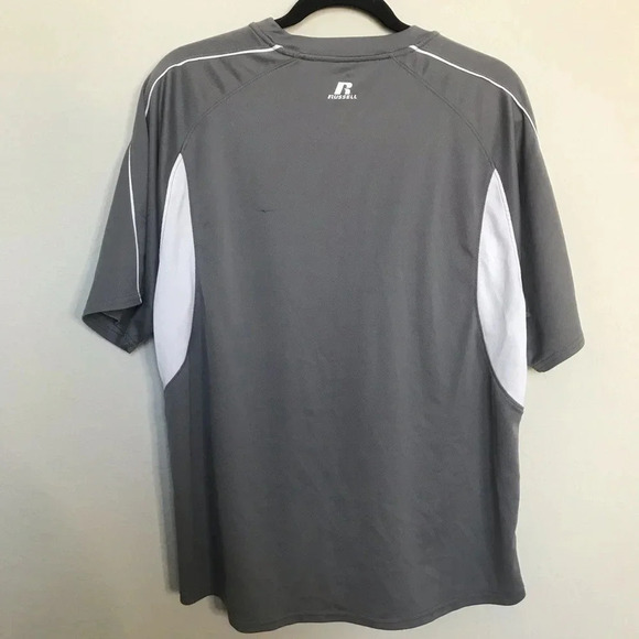 Russell Dri-Power Grey White Shirt - Picture 2 of 4